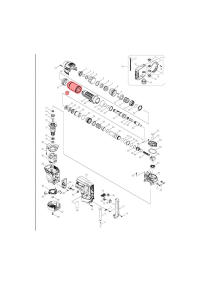 Makita HM1101C Kapak Ürün Kodu 451835-6