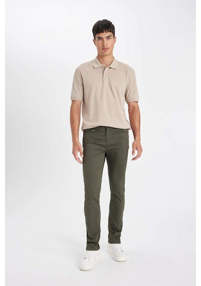 DeFacto Pantolon Slim Fit Dar Kesim Cepli Dar Paça C9436AX24AUKH444