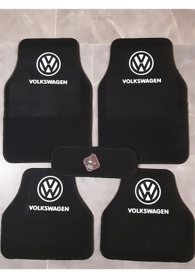 Volkswagen Polo Logolu Siyah Halı Paspas