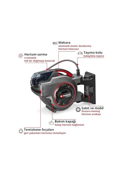 Akülü Hortum Makarası Ge-hr 18/30-1 Wh Li-solo 4173774