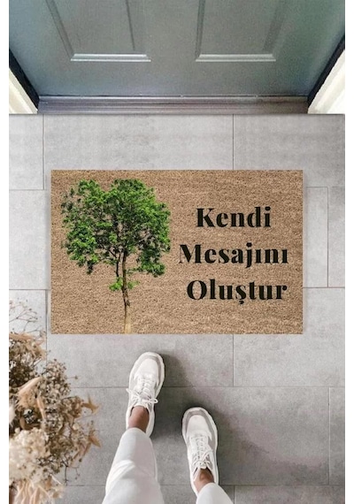 Dijital Baskı Kişiye Özel İç Kapı Dekorasyon Paspas Ps11223 Renkli