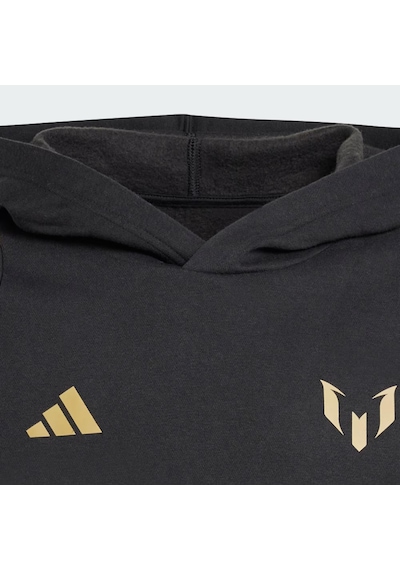 Adidas Messi Hoody Genç Kapüşonlu Sweatshirt Siyah