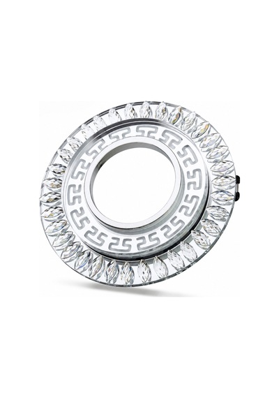 2 Adet Yl65 1757 Flora Led Çerçeveli 4000k + Mavi Yuvarlak Kristal Cam Spot Gu10 Duy Diğer