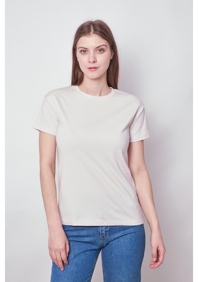 Jument Kadın Sıfır Yaka Kırışmaz Span Karışımlı Şık Kısa Kol Likralı T-shirt Bluz-şampanya Şampanya Jument Kadın Sıfır Yaka Kırışmaz Span Karışımlı Şık Kısa Kol Likralı T-shirt Bluz-şampanya Şampanya