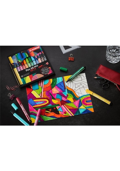 Stabilo Pen 68 Max Arty Keçe Uçlu Kalem 12'li