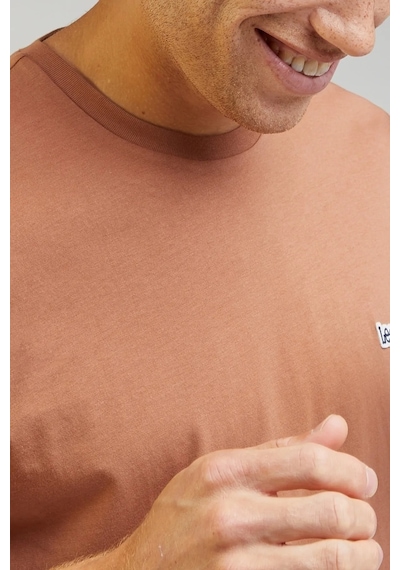 Lee Sıfır Yaka Regular Fit Turuncu Erkek T-shirt L60ufquk 001