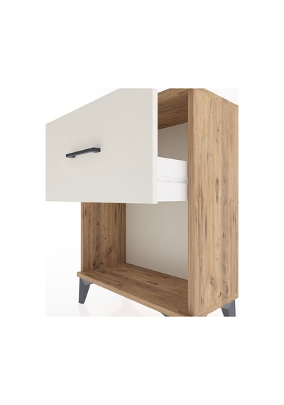 Arges Komodin 2 Çekmeceli 60x30x80 Çam-aytaşı Çam