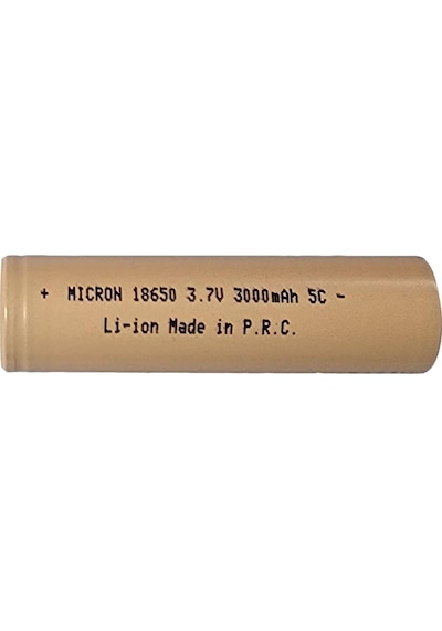 Micron 3000 Mah 3.7 V 18650 Li-ıon Şarj Edilebilir Pil - 1 Adet