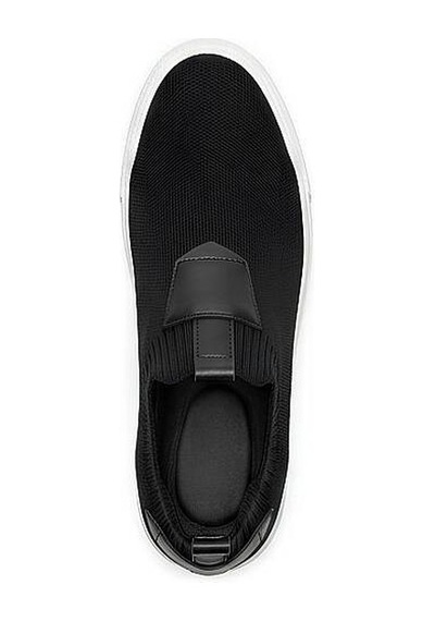 Daytex 4224 Erkek Slip-on - Full Triko Örgü Termo Taban Sneaker Siyah - Beyaz