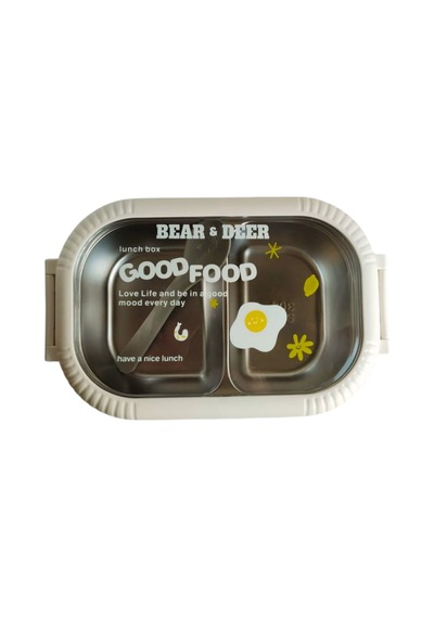 B&d Tek Katlı İki Bölmeli Çelik Beslenme Kabı Ka.bes009 Çok Renkli