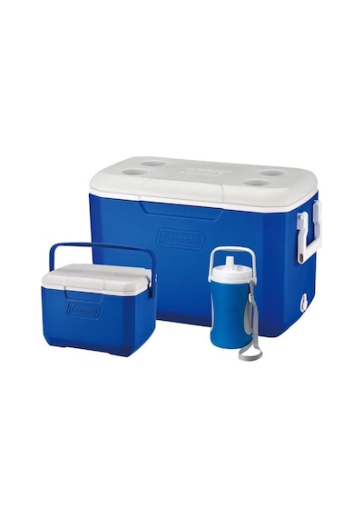 Soğutucu Buzluk Set - Coleman - 3-piece Cooler Combo 48 Qt - 45.4 Lt - Mavi Çok Renkli