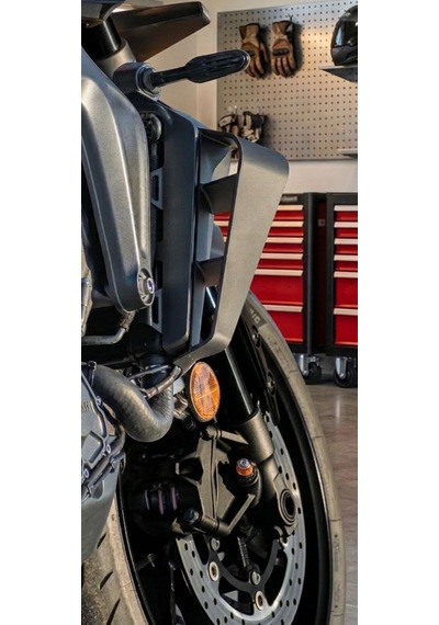 Yamaha Mt-09 Uyumlu Aerodinamik Yan Grenaj Aksesuar Seti Siyah