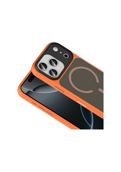 Teleplus Apple Uyumlu iPhone 17 Pro Kılıf Mat Manyetik Şarj Özellikli Flet Armor Kapak
