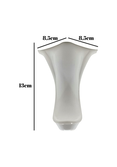 Lüx Lükens Beyaz 13cm Plastik Ayak Mobilya Masa Ve Dolap Ayağı Beyaz 13cm 2 Adet Beyaz