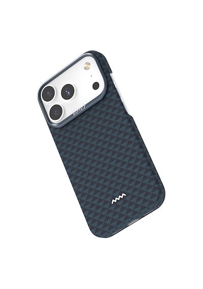 Apple Uyumlu iPhone 17 Pro Max Kılıf M-safe Şarj Özellikli Raptic Aramid Skin Origin Serisi Kapak Lacivert