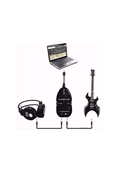 Al-4672 Usb Gitar Guitar Link Kablosu Çevirici Dönüştürücü