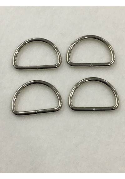 Karantuhafiye Çanta Halkası D Demir 3,5 Cm 4 Lü Set Gümüş Gümüş