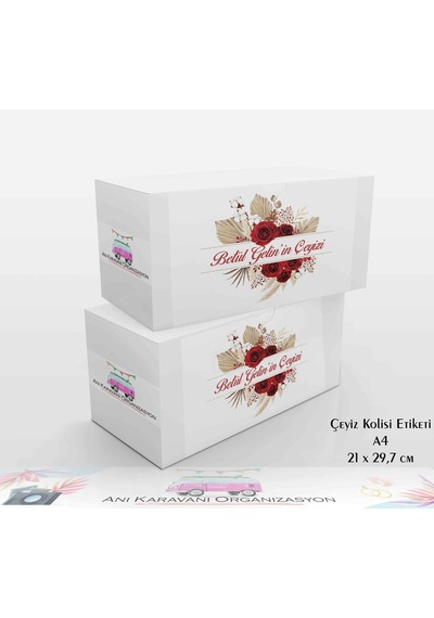 Çeyiz Kolisi Etiketi - Çk27 A5 - 14,8x21 Cm.