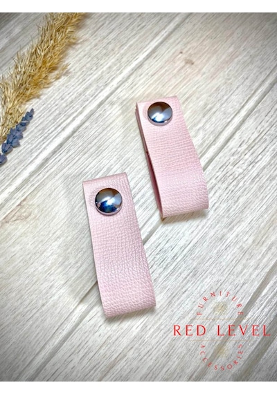 Pembe Deri Düğme Kulp Modelleri Lüks Modern Country Mutfak Dolap Çekmece Mobilya Kulbu Pembe Krom
