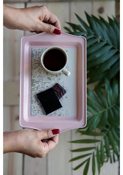 Evle-ee170-1g Botanica Pink Desenli Dikdörtgen Tepsi 16x25 Cm Botanica Pink Sku: Smg8690010580542