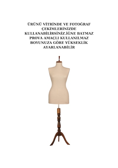 2 Adet Vitrin Amaçlı 36 Beden Terzi Mankeni İğne Batmaz 1