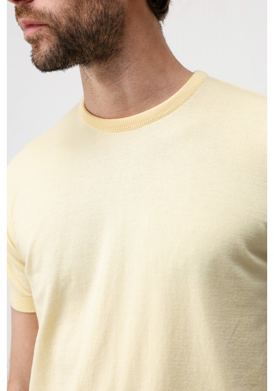 Antioch Comfort Slim Triko T-shirt Sarı