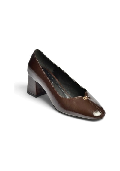 Fox Shoes Z820312160 Kahverengi Rustik Kalın Topuklu Kadın Ayakkabı