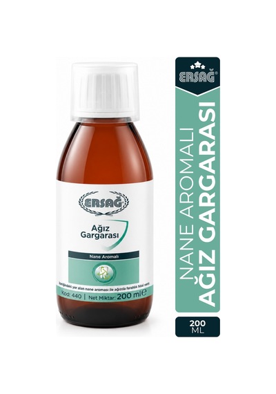 Ersağ Nane Aromalı Ağız Gargarası 200 ML