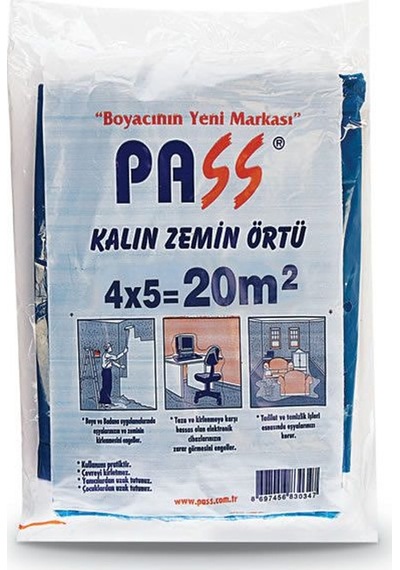 Kalın Zemin Örtüsü Branda Mavi 20M2-Kullanımı Pratik-Dayanıklı-Ta
