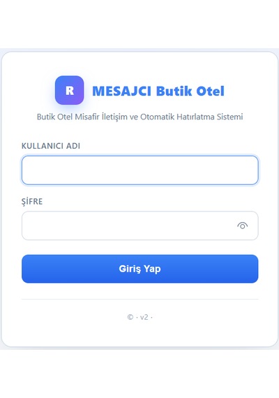 Mesajcı Butik Otel Otomatik Misafir E-posta Hatırlatma Modülü