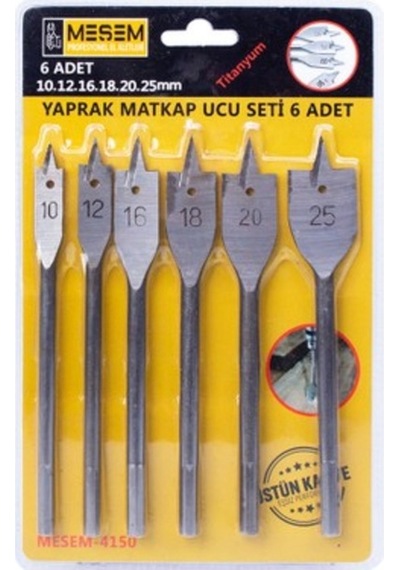 Meşem 4150- Yaprak Matkap Ucu 6'lı 42055410