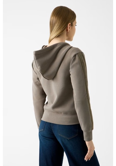 Guess Hody Stras Taşlı Kadın Sweatshirt W6yq16k4354 Vizon