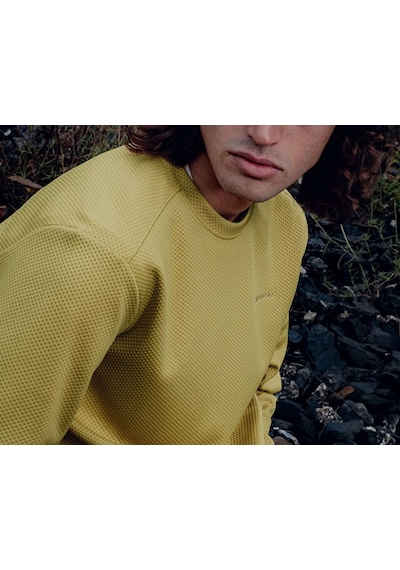 Salomon Motomesh Crewneck W Kadın Günlük Sweatshirt Lc2647200 Yeşil