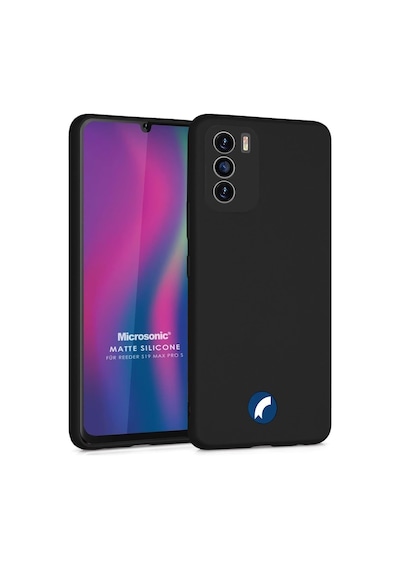 Matte Silicone Reeder S19 Max Pro S İçin Kılıf Siyah S19 Max Pro S İle Uyumlu Kılıf - Siyah 50 x 22