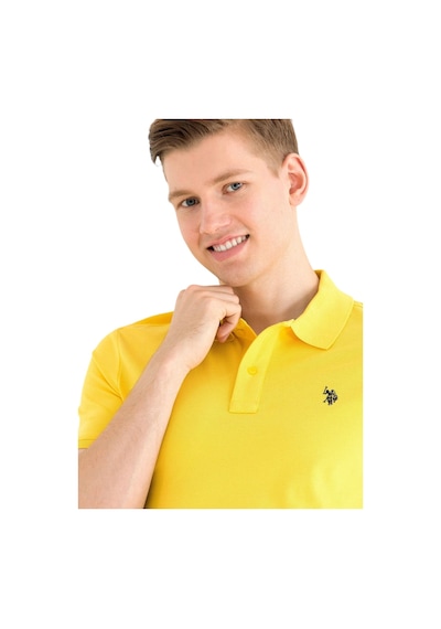 U.S. Polo Assn. Erkek Polo Yaka T-shirt Sari