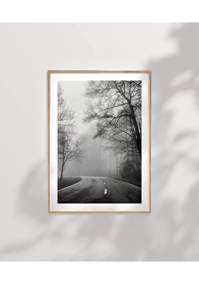 Çerçevesiz Poster Sisli Yolculuk