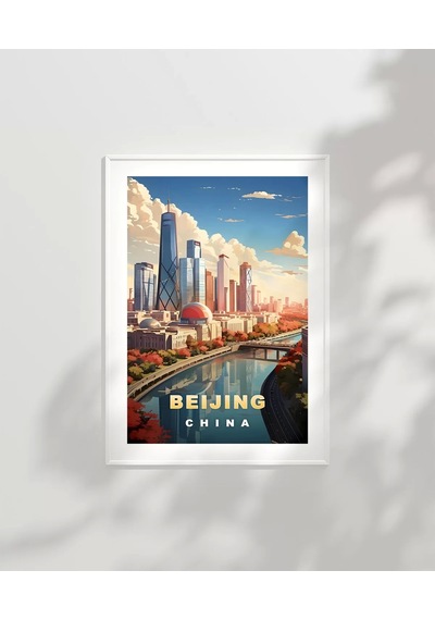 Çerçevesiz Poster Modern Çin İn Yüzü