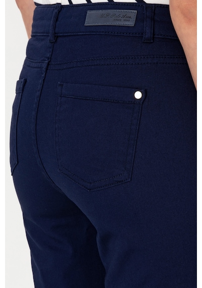 U.S. Polo Assn. Kadın Lacivert Toothpick Fit Kanvas Pantolon 50299110-VR033