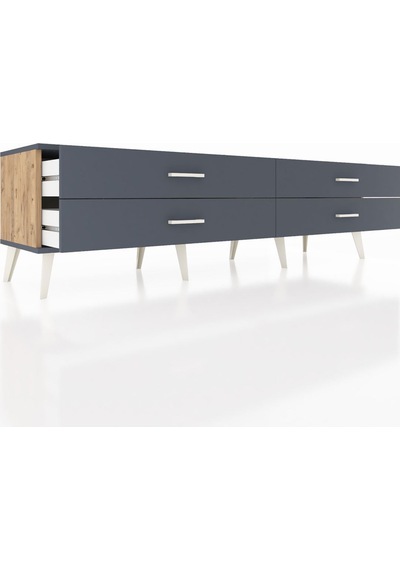 Hyperion Tv Ünitesi 4 Çekmeceli 176x44x51 Çam-antrasit/antrasit Antrasıt/antrasıt Hyperion Tv Ünitesi 4 Çekmeceli 176x44x51 Çam-antrasit/antrasit Antrasıt/antrasıt