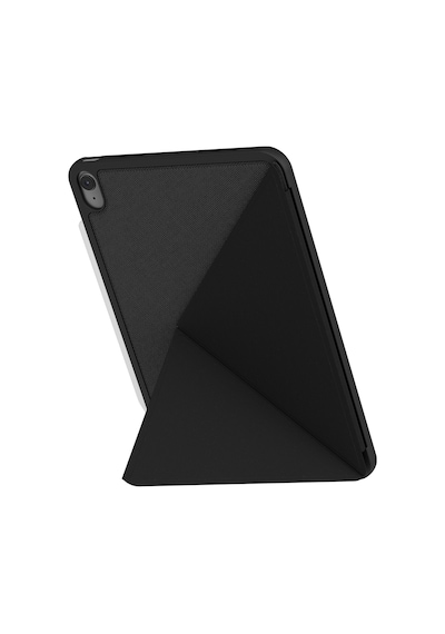İpad Air 11 2024 Uyumlu Kılıf Skinarma Kalemlikli Dokulu Standlı Magnetik Trilon Kılıf Siyah Kapaklı Kılıf