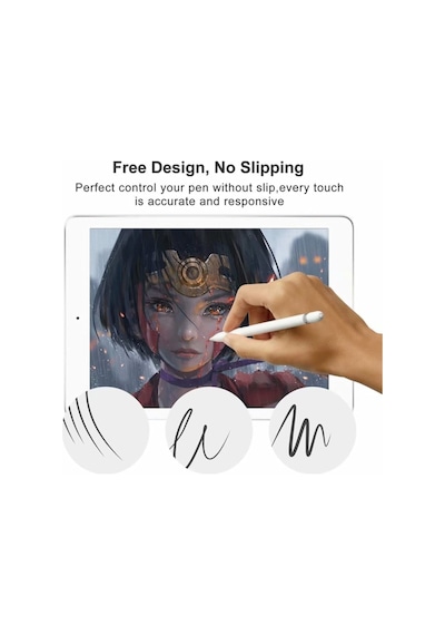 Apple Uyumlu iPad 9.7 Inc 5. 6. Nesil 2017 2018 Paper Like Ekran Koruyucu Kağıt Hissiyatlı Cam