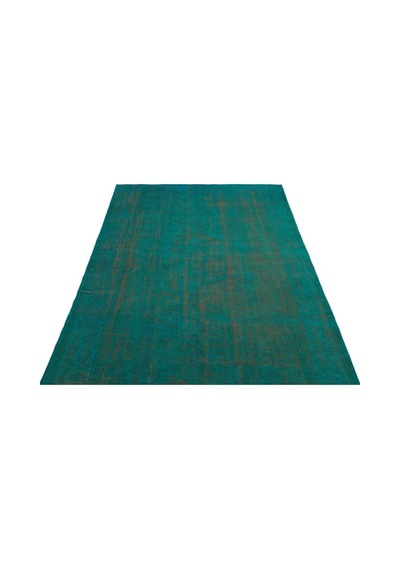 El Dokuması Vintage Yün-pamuk Turkuaz Halı 23125 153 X 258 Cm
