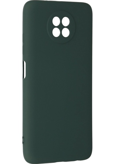 Csmtex Newface Xiaomi Redmi Note 9 5g Kılıf Nano İçi Kadife Silikon - Koyu Yeşil