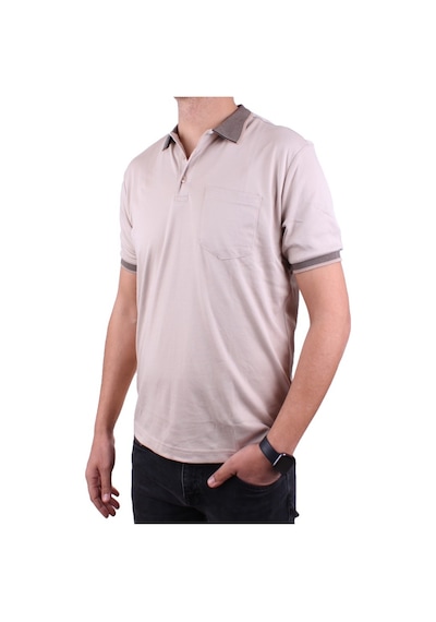 Twister Jeans Twister 2304 Bej Günlük Kısa Kol Normal Kesim Pamuklu Polo Yaka Erkek Tişört Bej