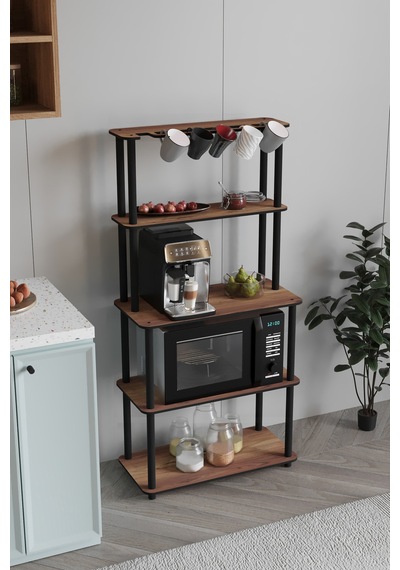 Dekoratif Masivo Mıkrodalga Esspresso 4 Katlı 33 Cmx68 Cm Dikdörtgen Çok Amaçlı Raf Madran Ceviz Ceviz Dekoratif Masivo Mıkrodalga Esspresso 4 Katlı 33 Cmx68 Cm Dikdörtgen Çok Amaçlı Raf Madran Ceviz Ceviz