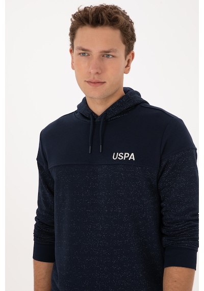 U.S. Polo Assn. Erkek Regular Fit Kapüşonlu Lacivert Sweatshirt 50316349-VR033