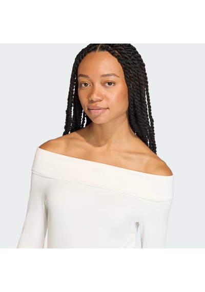 Adidas Off Shoulder Kadın Tişört C-adıkc8869b30a00 Beyaz