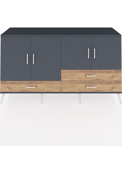 Hyperion Konsol 5 Raflı 3 Çekmeceli 4 Kapaklı 176x44x99 Antrasit- Antrasit-antrasit/çam Hyperion Konsol 5 Raflı 3 Çekmeceli 4 Kapaklı 176x44x99 Antrasit- Antrasit-antrasit/çam
