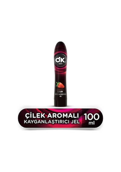 Okey Çilek Aromalı Kayganlaştırıcı Jel 4 x 100 ML