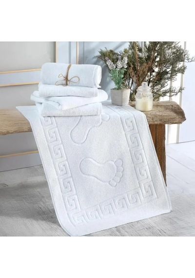 Naturıca Ayak Paspası 50x70 Ring 5 Adet Beyaz